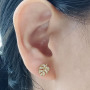 EC1593 Chic Pretty Womens Fashion CZ Micro Paved Cross Skull Butterfly Charm Stud Earrings for Women Girls