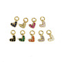 CZ8223 Dainty Love HeartJewelry supplies minimal Mini CZ Micro Pave Heart Charm,Small Diamond Cubic Zirconia Love Heart Charms
