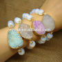 BRH1263 Fashion Opal Beaded Druzy Bracelet,Wholesale Druzy Jewelry Bracelet