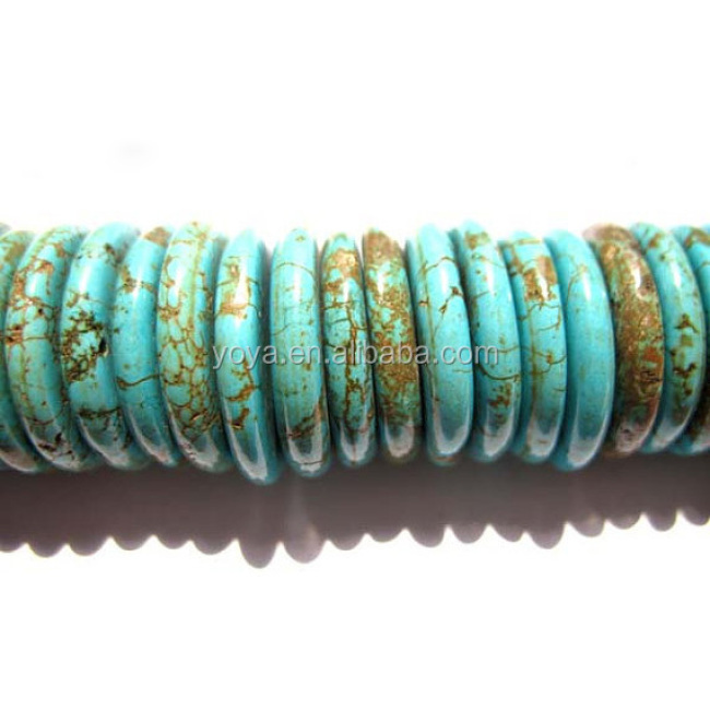 TB0010-6 Turquoise Heishi Beads,Turquoise Wheel Beads