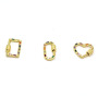 CZ8362 18K Gold Plated Pendant,rainbow CZ Micro Pave heart star Geometric hand Charm