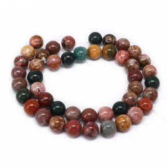 AB0709 Natural Ocean Agate Semiprecious Stone Round Beads,Jewelry Beads Strands