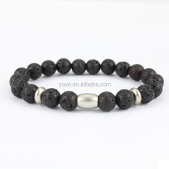 BRP1250 natural gemstone stretch bracelet ,natural lava bead mens bracelet BRP1250 natural gemstone stretch bracelet ,natural lava bead mens bracelet