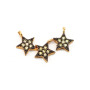 CZ8209 Chic mini CZ Zircon Micro Pave Star Charm Pendant for jewelry making mimimum zircon Jewelry Supplies