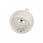 CZ8073 Hotsale  Gold Plated CZ Zircon Micro Evil Disc Round Eye Pendant