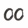 EC1206 Dainty Gold Plated Diamond Micro Pave Rainbow Cubic Zirconia CZ Huggie Hoop Earrings for Women Gift