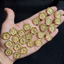 JS1543 Popular High Quality 18k Gold Plated Apple Shaped Alphabet Initial letter charms pendants