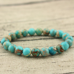 BRG1151 natural stone imperial jasper bracelet genuine gemstone stretch bracelet BRG1151 natural stone imperial jasper bracelet genuine gemstone stretch bracelet