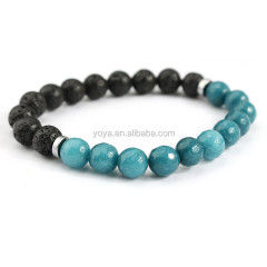 BN1085 charm gemstone bead elastic bracelet ,fashion stone bead essential oil ladies stretch bracelet