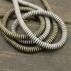HB3119 Silver matte hematite rondelle abacus beads,genuine hematite stone spacer beads wholesale HB3119 Silver matte hematite rondelle abacus beads,genuine hematite stone spacer beads wholesale