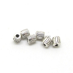 JS0942 hot sale Silver metal spacer beads, tube finding for bracelet making