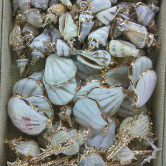 JF7293 Popular Gold Plated Conch Seashell Shell,Scallop Shell Charm Pendants,Sea Shell Pendants