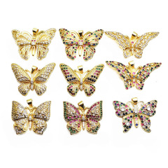 CZ8095 Chic CZ Butterfly Charm,Tiny Minimal Zircon Cubic Zirconia Butterfly Charm Pendant CZ8095 Chic CZ Butterfly Charm,Tiny Minimal Zircon Cubic Zirconia Butterfly Charm Pendant