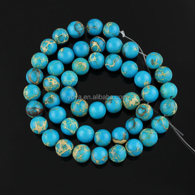 SM3108 New colour blue turquoise sea sediment jasper beads,turquoise imperial jasper beads