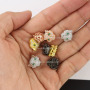 CZ6646 Silver,gold,rose gold,black CZ micro pave leopard head beads for men bracelets