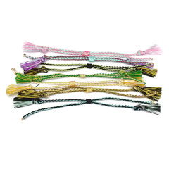 BCL1189 Half-finished Bracelet Cord With Sliding Slider Stopper Beads,Adjustable Cords for Bolo Bracelet Making BCL1189 Half-finished Bracelet Cord With Sliding Slider Stopper Beads,Adjustable Cords for Bolo Bracelet Making