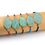 BN4012 wholesale amazon stone jewellery, natural amazonite stone Rope Friend bracelet jewelry for women