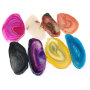JF7275  White Fuchsia Black Blue Yellow Red Orange Agate Slice Pendants,Agate Slabs