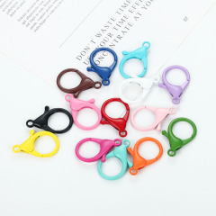 JF1338 Large Big Neon Enamel Multi Colored Lobster Clasps Claw for Jewelry Necklace Making