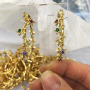 EC1433 Chic Dainty Clear Rainbow CZ Micro Pave Teardrop Oval Round Rectangle Dangle Charm Hoop Earrings