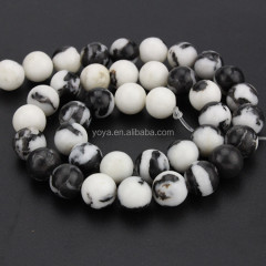 SB6473 Wholesale Black & White Zebra Jasper gemstone loose stone beads