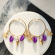 Purple and gold charm