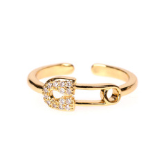 RM1142 Chic Bling Crystal Cubic Zirconia CZ Pave Rings CZ paved 18k Gold Plated Diamond Engagement Finger Rings for Ladies Women