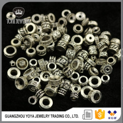 JS1358 Fashion Antique Silver Tone Metal Jewelry spacers,Silver Pewter Spacer Beads for bracelet