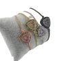 BRZ1363 Fashion cz pave chain bracelet for women
