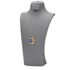 NZ1338 New 18K Gold plated Celestial Jewelry Chic Cubic Zirconia CZ Micro Pave Star and Crescent Moon Pendant Chain Necklace