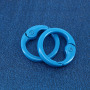 JF1327 Enamel Neon Round Circle Snap Clip Trigger Clasps Spring Gate Buckle for Jewelry Necklace Making