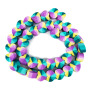 Colorful Clay Jewelry Beads Rainbow Polymer Clay Smiley Heart Skull Flower Animal Jewelry Spacer Coin Beads for Kids Jewelry