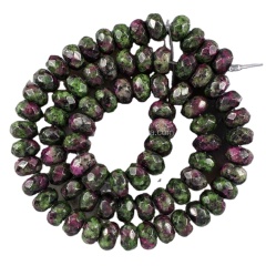 SB6647 Wholesale synthetic ruby beads, unique faceted gemstone abacus shape beads