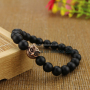 BRO0807 fashion glass bead animal owl head bracelet