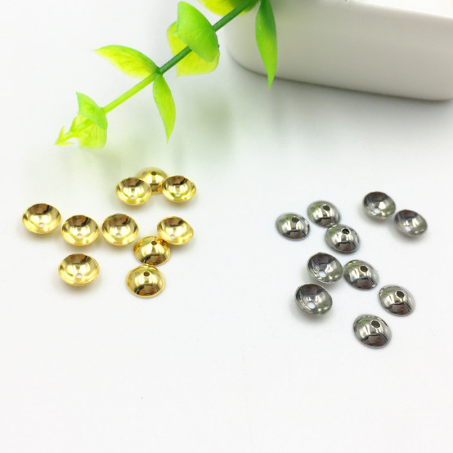 S1055 High Quality Gold Plated Stainless Steel Bead End Caps,Jewelry End Caps