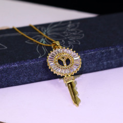 CZ Micro Diamond Pave Letter Key Charm Pendants,Cubic Zirconia Inlaid Bailed Key Initial Copper Pendant CZ Micro Diamond Pave Letter Key Charm Pendants,Cubic Zirconia Inlaid Bailed Key Initial Copper Pendant