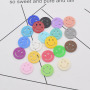 JF8720 Fashion Cute Acrylic Smiley Face Charm Pendant for Jewelry Making,