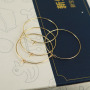 EK1001 High Quality Plating Thin Hoop Earrings, 18k Gold Plated Hoops, Skinny Hoop Earrings