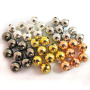 JF2066 Smooth Brass Spacer Beads,Metal Round beads
