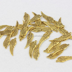 JS1141 Fashion DIY charms gold angel wing pendant charms