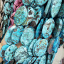 SB6715 Faceted Ocean Jasper Slab Oval Beads,Ocean Jasper Nugget Beads