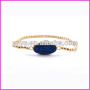 BRH1209 Fashion Small Pyrite Stone Bracelets,Oval Druzy Bracelet For Women Men