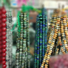 SB6724 Natural semiprecious stone rondelle beads,gemstone abacus roundel beads