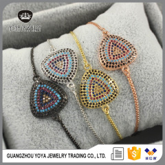 BRZ1363 Fashion cz pave chain bracelet for women