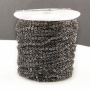 BC1164C Gunmetal Cable Chains,Black Plated Brass Chains Spools, Little Oval Soldered Flat Cable Chains