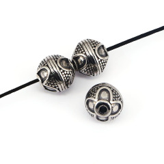 S1099 China Factory Antique Silver 304 Stainless Steel Round Spacer Beads for Bracelet Jewelry Making S1099 China Factory Antique Silver 304 Stainless Steel Round Spacer Beads for Bracelet Jewelry Making