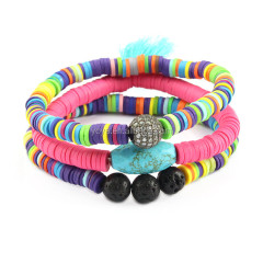 BRP1612-3 hotest bracelet stone bead bracelet ,fashion tassel bracelet