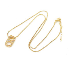 NZ1128 New Dainty Gold CZ Diamond Soda Tab Charm Necklace Jewelry for Women,Enamel Soda Pop Tab &Mini Heart Pendant Necklace