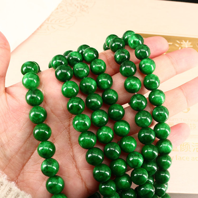 MJ3195 Natural Gemstone Stone Loose Beads,Green Jade Beads for Jewelry  MakingGuangzhou Yoya Jewelry Trading Co., Ltd.Wholesaler and Manufacturer10  years export experience,12 years of manufacturing experience
