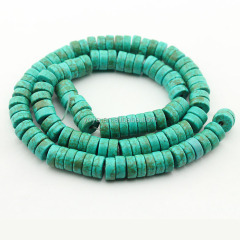 TB0259 Turquoise Stone Rondelle Abacus Disc Beads,Turquoise Gemstone Heishi Beads